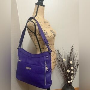 Grace Adele Purple Shoulder Bag